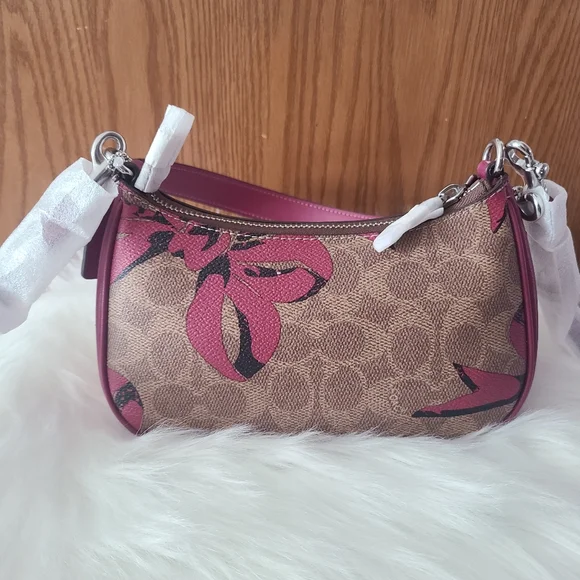 Coach Pink and Brown Teri mini bag - Picture 7 of 13